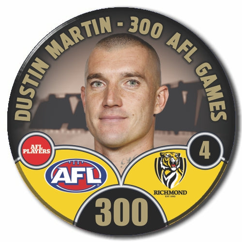 Richmond Tigers Dustin Martin 300th Badge