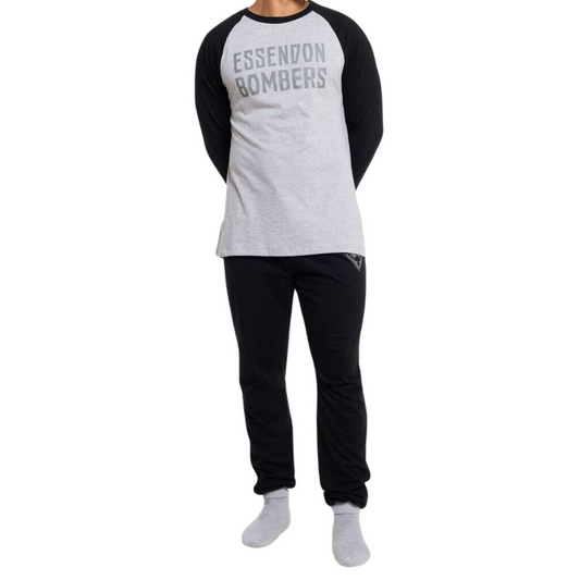 SALE SALE  SALE                                                   Essendon Bombers Youths Raglan Sleeve Cuffed PJ Set