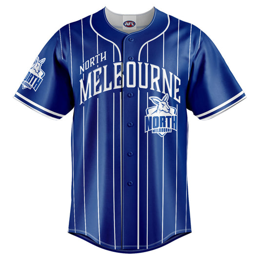 SALE SALE SALE          North Melbourne Kangaroos 'Slugger' Baseball Shirt Adult