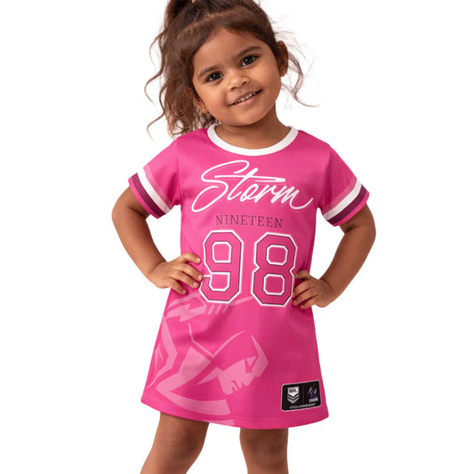Melbourne Storm Girls 'Fuchsia Force' T-Shirt Dress