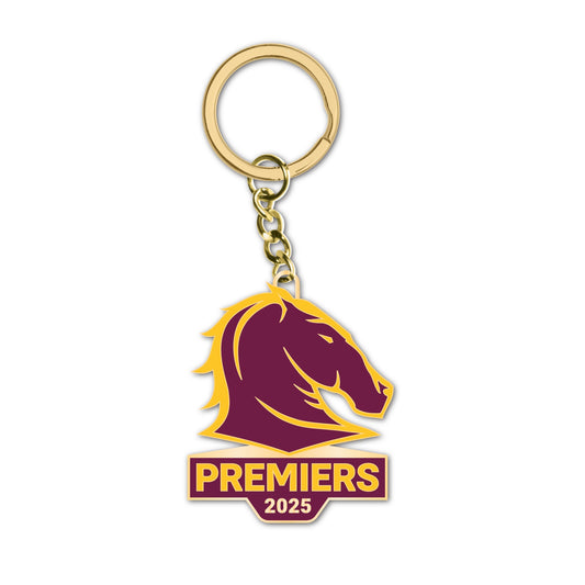 Brisbane Broncos Premiers Logo Keyring 2025 (Pre Order)