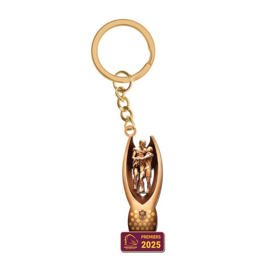 Brisbane Broncos Premiers 3D Trophy Keyring 2025 (Pre Order)
