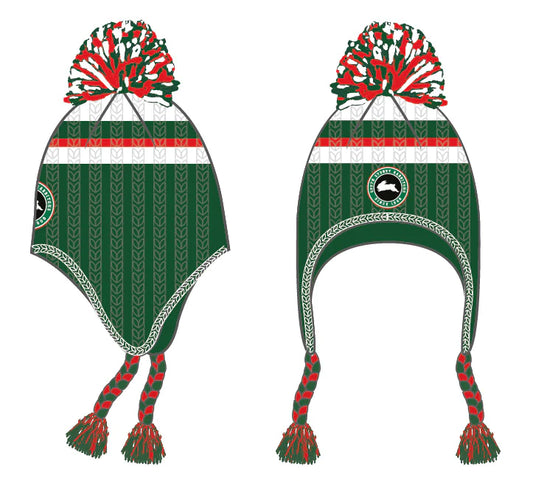 SALE SALE  SALE            South Sydney Rabbitohs Novelty Pom Pom Beanie