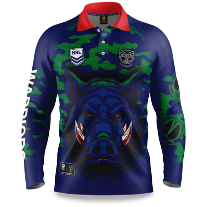 SALE SALE  SALE                      Nrl New Zealand Warriors "Razorback" Outback Shirts - Adult