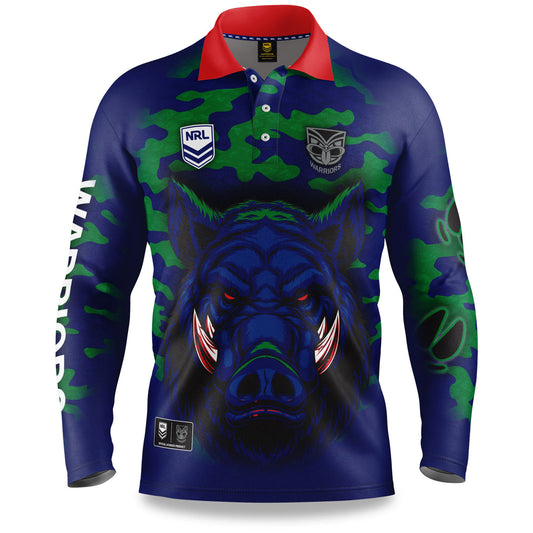 SALE SALE  SALE                      Nrl New Zealand Warriors "Razorback" Outback Shirts - Adult