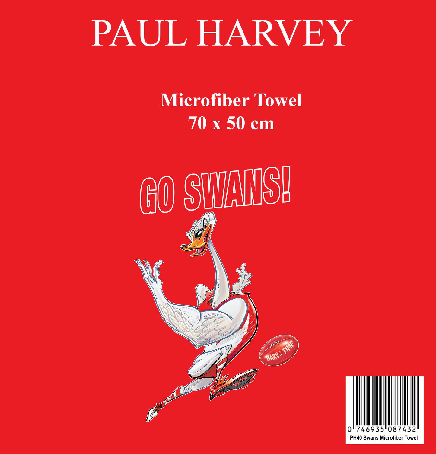 Swans Microfiber Towel Harv Time