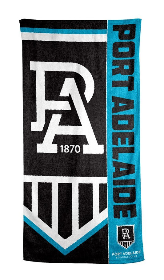 Port Adelaide Power Beach Towel