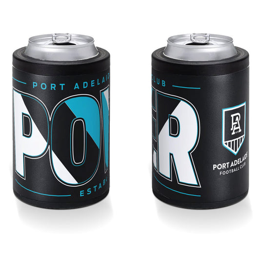 SALE SALE SALE                                Port Adelaide Power Insulated S/Steel Stubby Holder Can Cooler