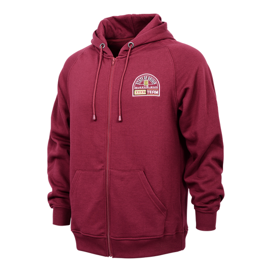 Queensland Maroons 2023 Heritage Retro Zip Through Hoodie