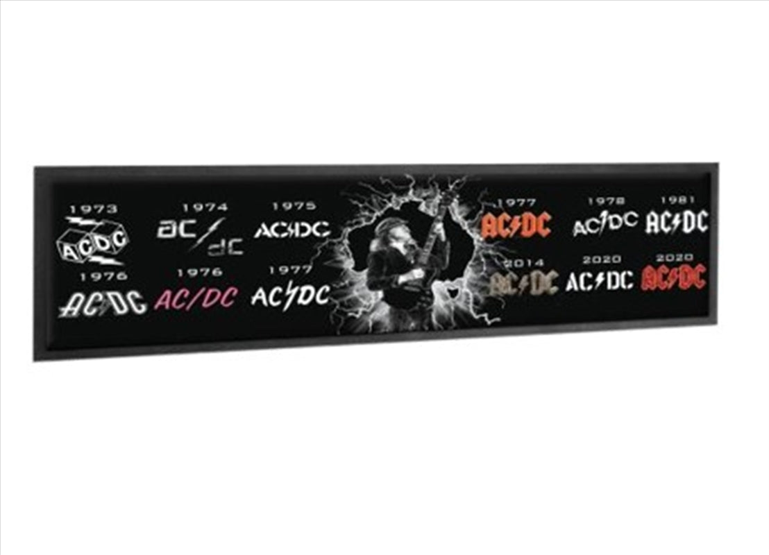 AC/DC Logos Bar Runner