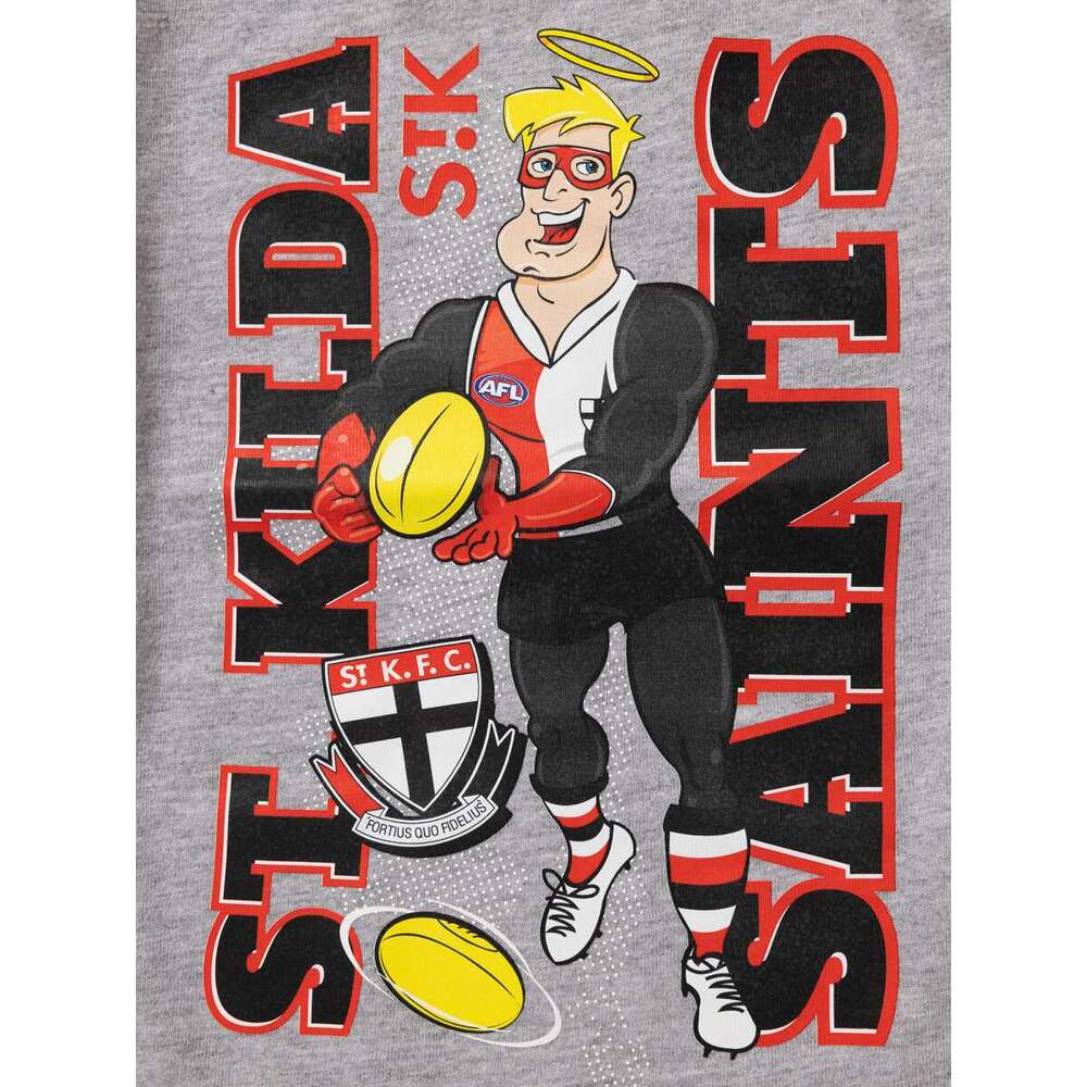 CLEARANCE  SALE                                      St Kilda Saints Kids Raglan Sleeve Cuffed PJ S