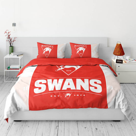 SALE  Sydney Swans Quilt Doona Cover - Queen