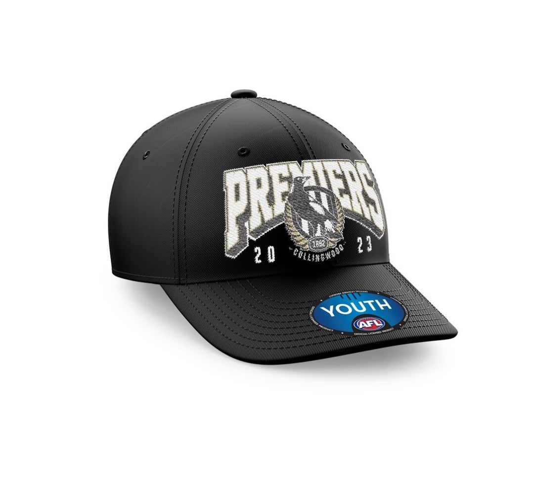 SALE SALE SALE                                       Collingwood Magpies 2023 AFL Premiers Youth  Cap P1 Small Sizing Fits 1- 5years