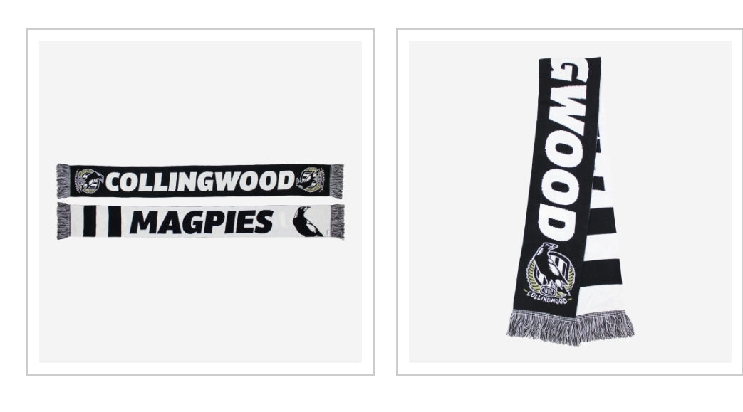 Pre order Collingwood Magpies Defender Scarf