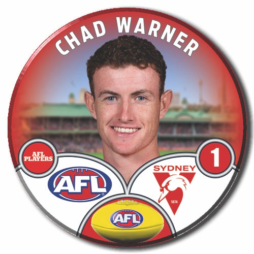 Sydney Swans Chad Warner Badge
