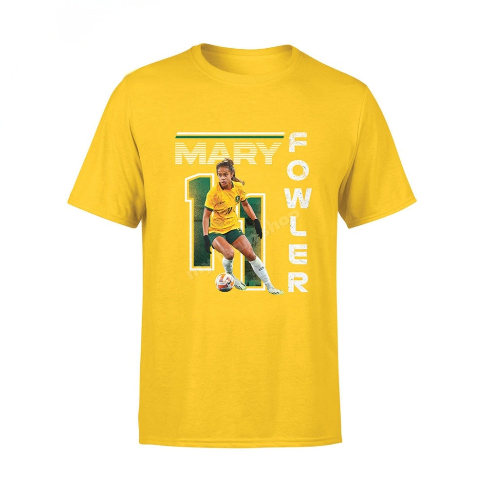 SALE SALE SALE       Matildas 2023 Mary Fowler Unisex Tee - Gold