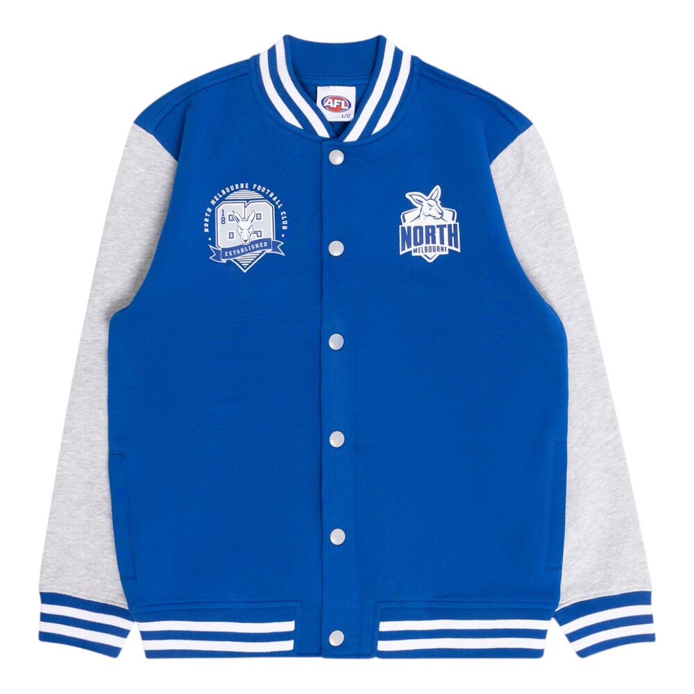 SALE SALE SALE                 North Melbourne Kangaroos Youths Varsity Fleece Jacket