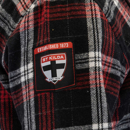 St Kilda Saints Highland Hooded Flannel Shirt