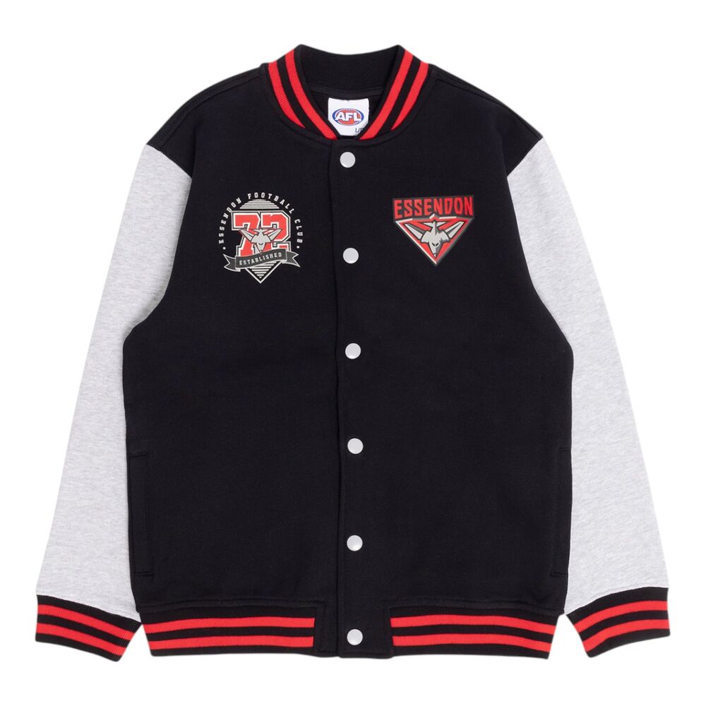 SALE SALE SALE                Essendon Bombers Youths Varsity Fleece Jacket