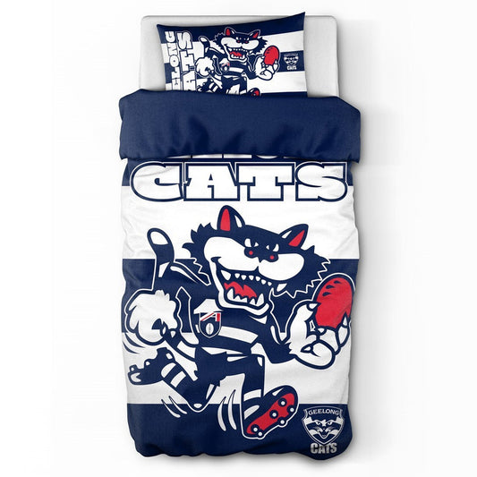 Geelong Cats Doona Quilt Cover Set - Single