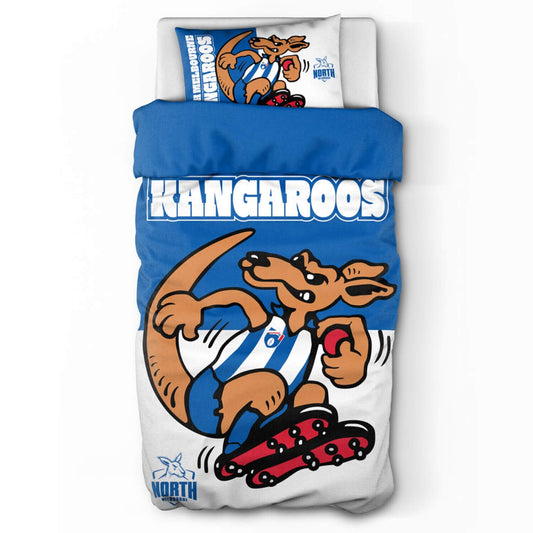 North Melbourne Kangaroos Doona Quilt Cover Set - Single