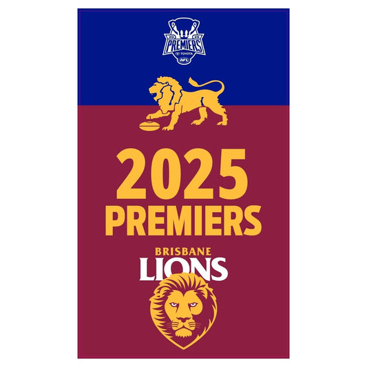 AFL Premiership 2025 Brisbane Lions Flag 90cm X 150cm