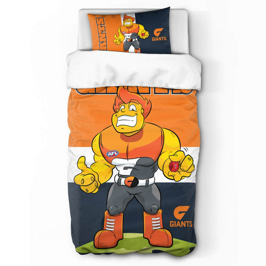 GWS Giants Doona Quilt Cover Set - Single