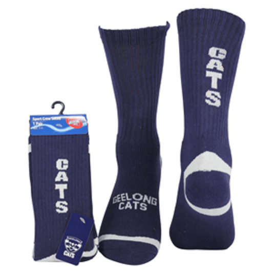 AFL Geelong Crew Socks
