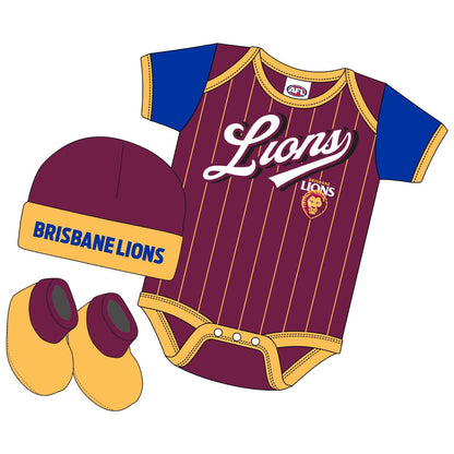 Brisbane Lions Infant Lullaby 3 piece set