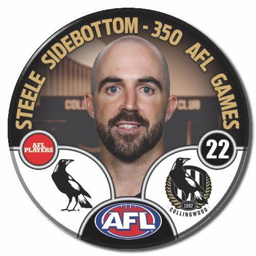 2025 Steele Sidebottom 350th AFL Game - Commemorative Badge