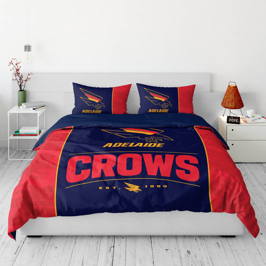 Adelaide Crows Quilt Doona Cover - Queen