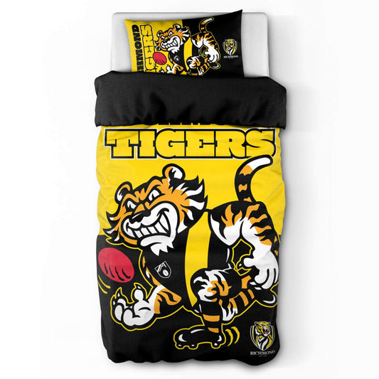 Richmond Tigers Doona Quilt Cover Set - Single