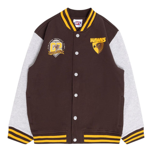 SALE SALE SALE                Hawthorn Hawks Youths Varsity Fleece Jacket