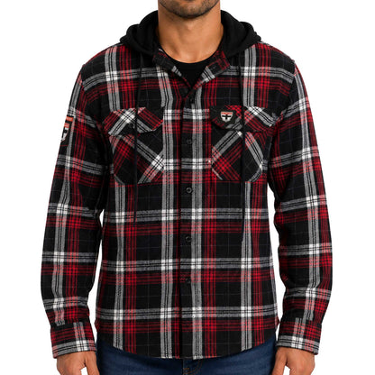 St Kilda Saints Highland Hooded Flannel Shirt