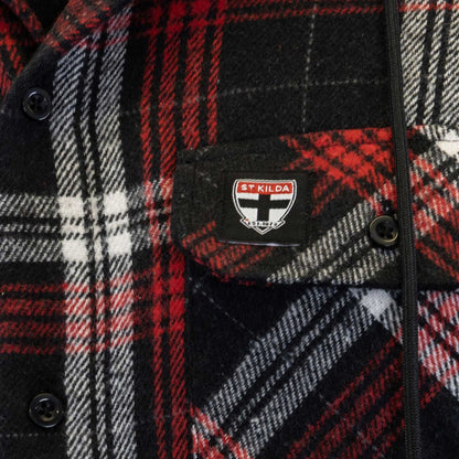 St Kilda Saints Highland Hooded Flannel Shirt