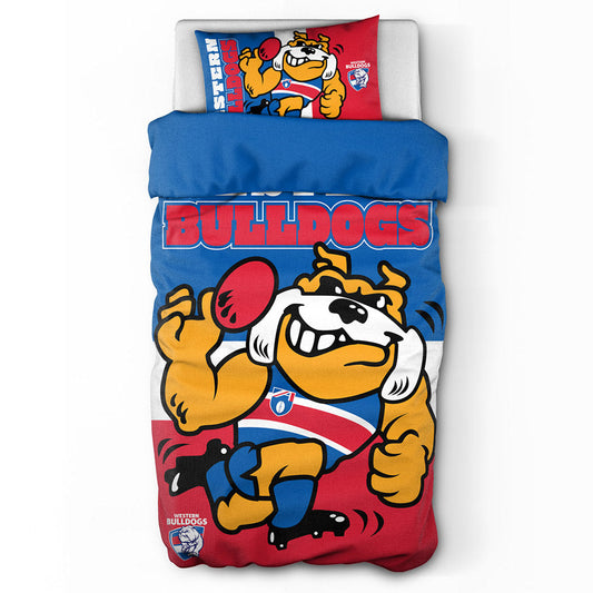 Western Bulldogs Quilt Doona Cover - Single