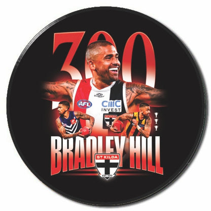AFL St Kilda Saints Bradley Hill 300th Game Badge