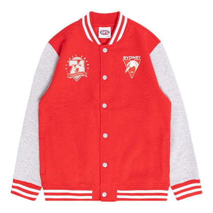 SALE SALE SALE                             Sydney Swans Youths Varsity Fleece Jacket