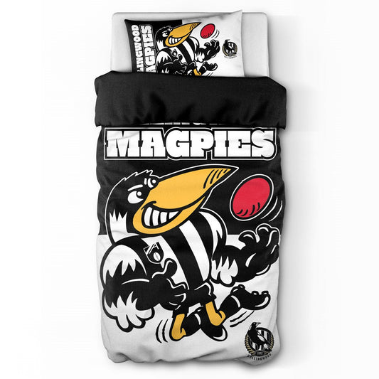 Collingwood Magpies Doona Quilt Cover Set - Single