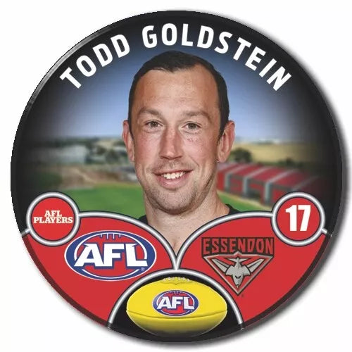 Essendon Bombers Todd Goldstein Badge