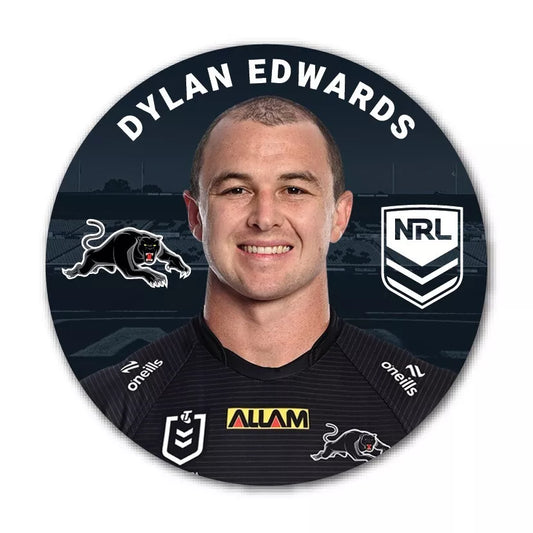 New In Store NRL Penrith Panthers Player Badge Dylan Edwards