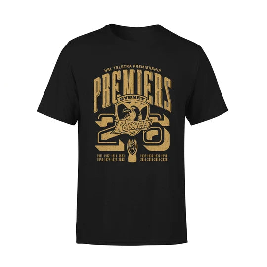 Sydney Roosters 2026 Premiers Tee (Pre Order)