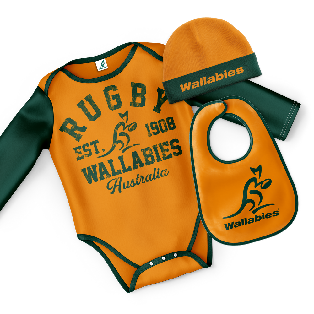 Wallabies ARU 3pc baby set