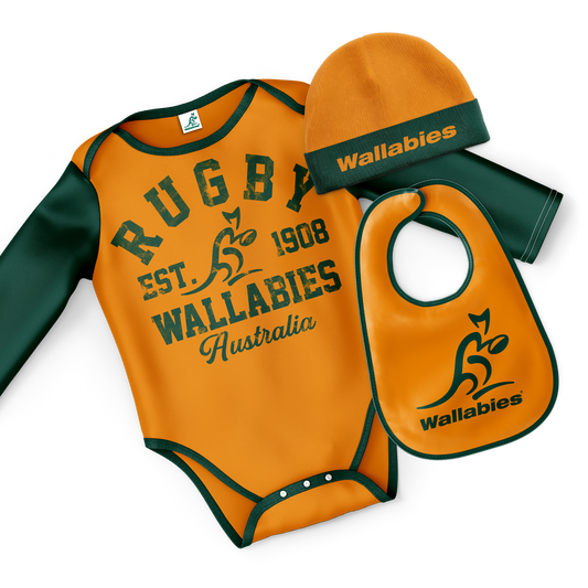 Wallabies ARU 3pc baby set