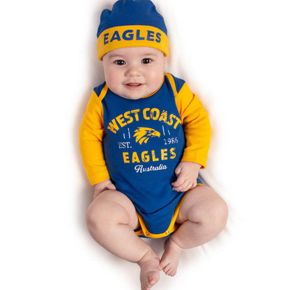 West Coast Eagles 3pc baby set