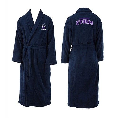 CLEARANCE  SALE    Melbourne Storm NRL Youth Kids Dressing Gown Robe.