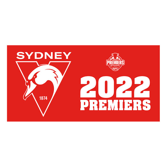 Sydney Swans 2022 Premiership Flag Pole Flag