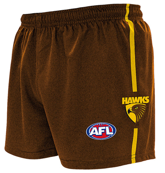 Hawthorn Hawks Mens Replica Logo Footy Shorts