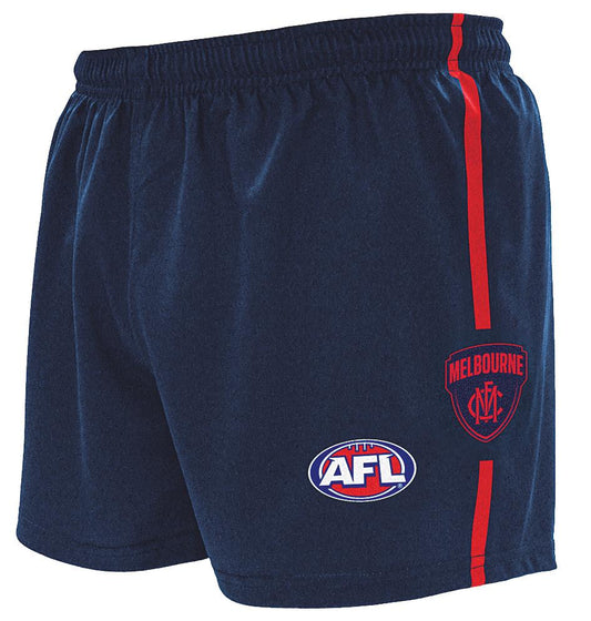 Melbourne Demons Mens Replica Logo Footy Shorts