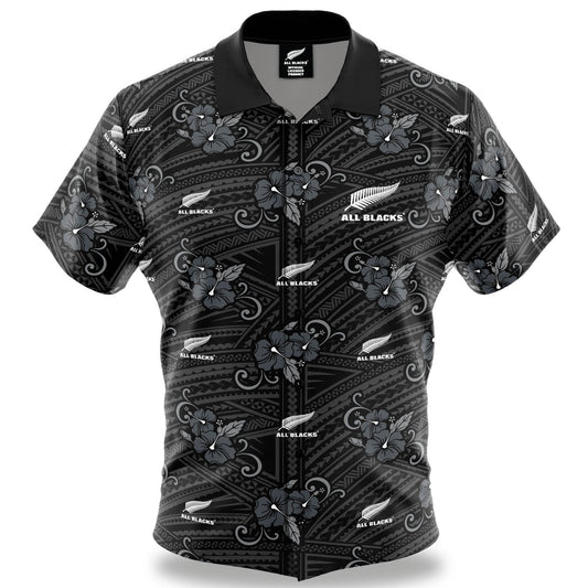 NZ All Blacks Tribal Hawaiian Shirt